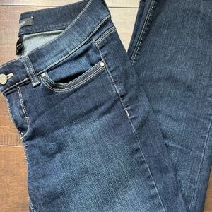 White House Black Market Dark Blue Jeans Cropped